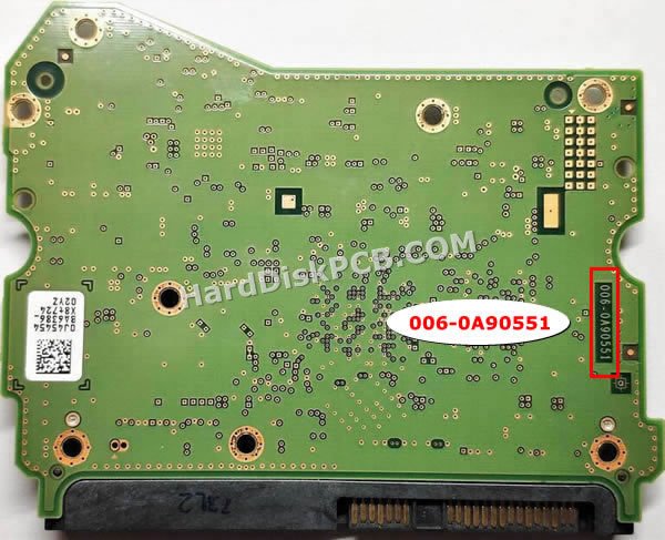 006-0A90551 웨스턴디지털 하드디스크 PCB기판 - 이미지 2