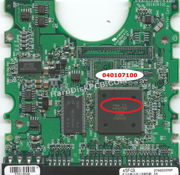 040107100 맥스터 하드디스크 PCB기판