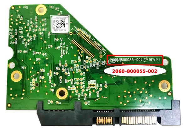 2060-800055-002 웨스턴디지털 하드디스크 PCB기판 - 이미지 2